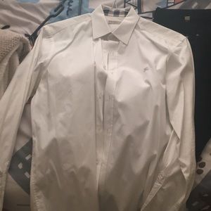 Burberry White Dress Shirt (M)